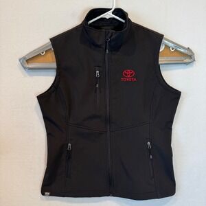 Storm Creek Womens Toyota Softshell Vest Black Full Zip Fleece Lined Large